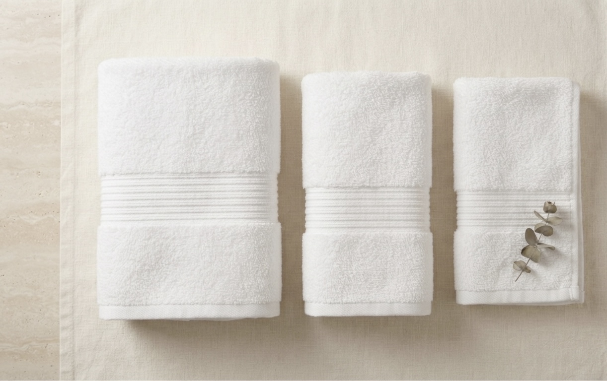600 GSM Combed Cotton Luxury Towel Set - Moon - Image 3